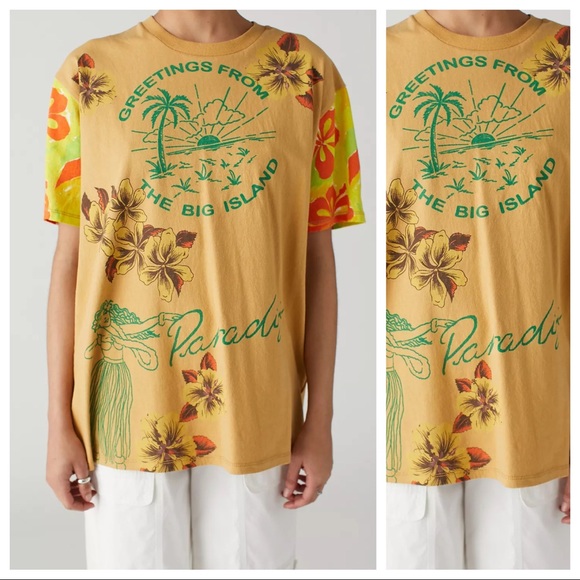 URBAN OUTFITTERS‎ Island Oversized Tee - Picture 3 of 4